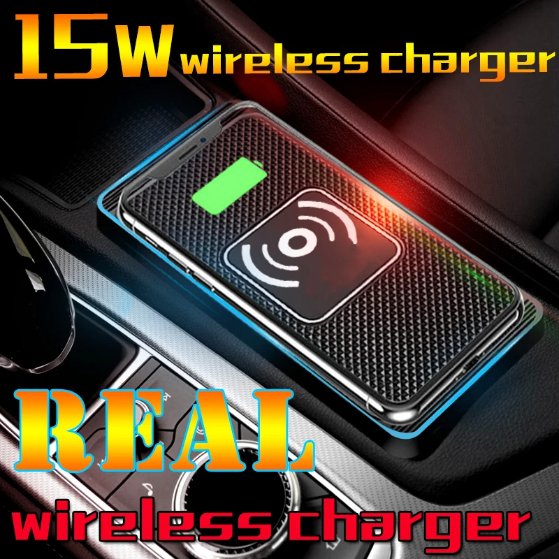 Table Tennis 11 - 15W Wireless Car Charger Pad Non-Slip