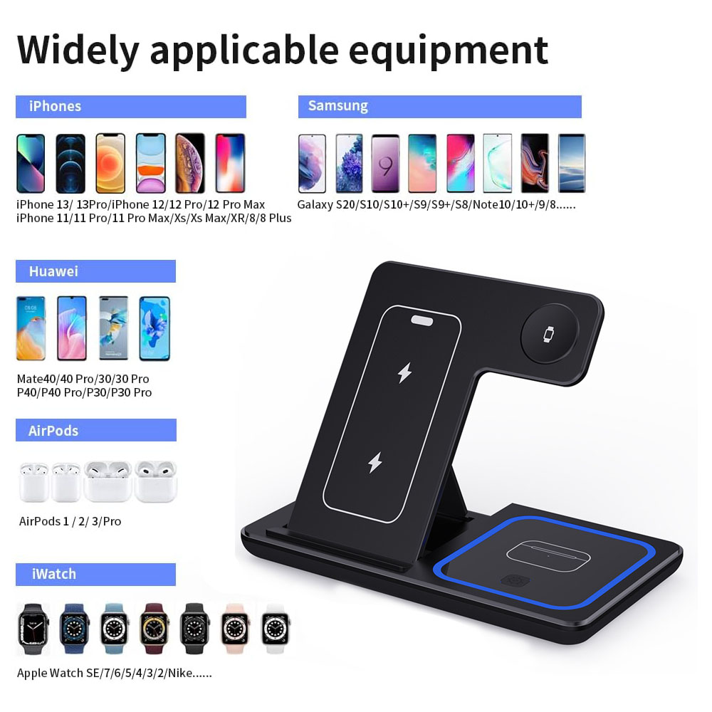 15W 3 in 1 Wireless Charger St - Table Tennis 11 ulasan dan harga