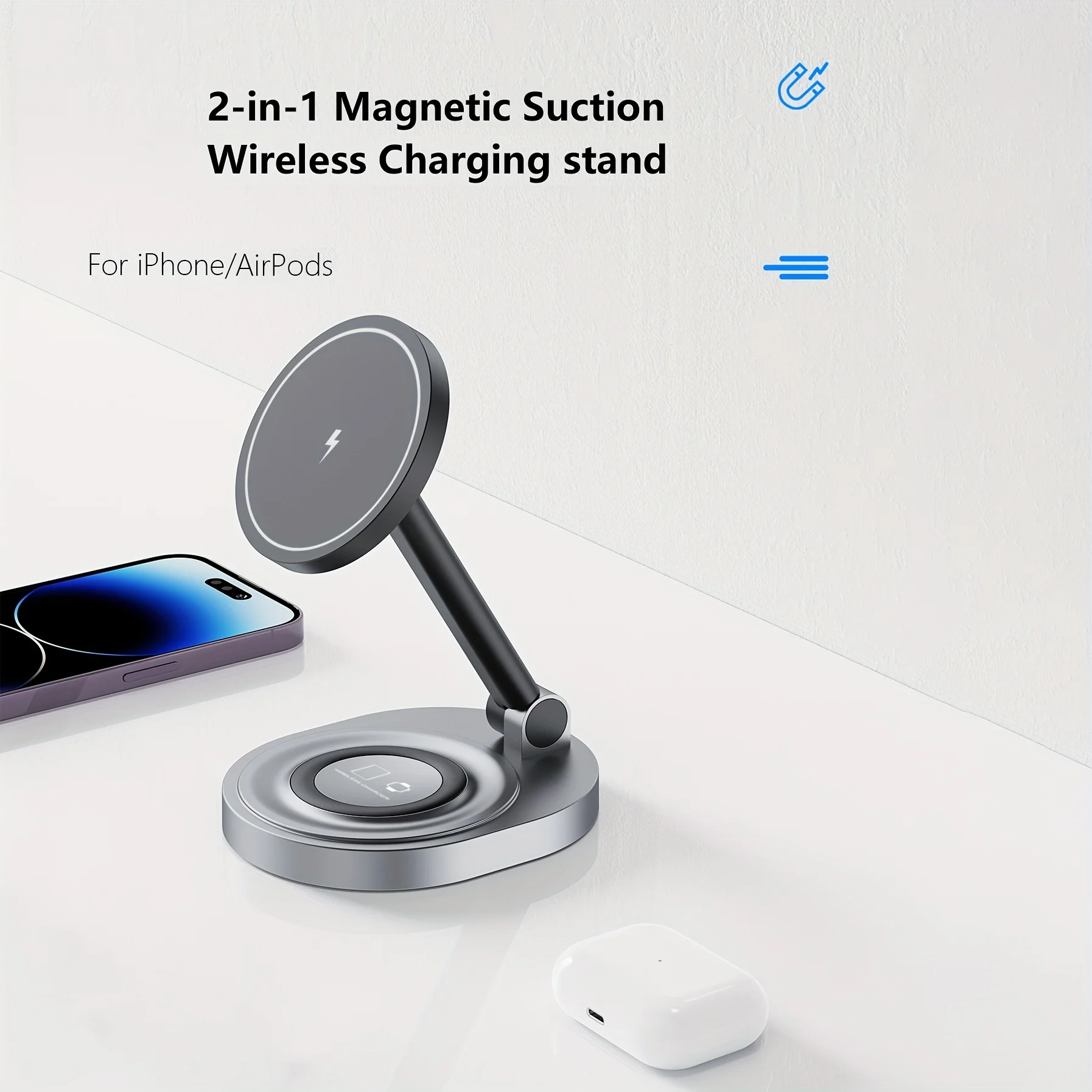 2 In 1 Magnetic Wireless Charg - Table Tennis 11 ulasan dan harga