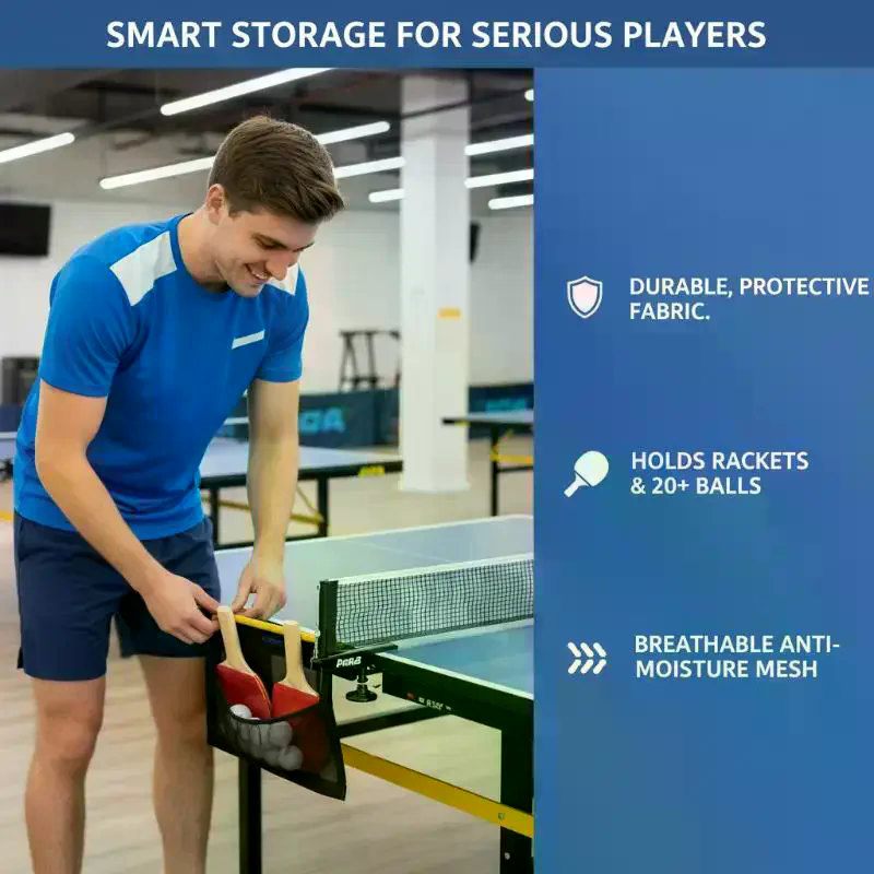 New Mesh Pingpong Ball Holder  - Table Tennis Dimension ulasan dan harga